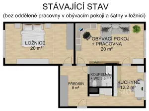 Prodej bytu 2+1, Písek, Budovatelská, 66 m2