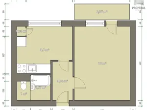 Prodej bytu 1+1, Brno, Absolonova, 35 m2