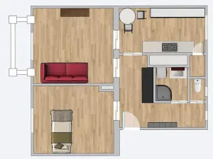 Prodej bytu 2+1, Rakovník, Prokopova, 58 m2