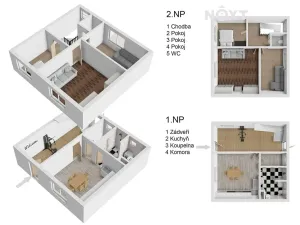 Prodej rodinného domu, Zborovice, Wolkerova, 126 m2