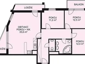 Pronájem bytu 4+kk, Praha - Zličín, Sazovická, 111 m2