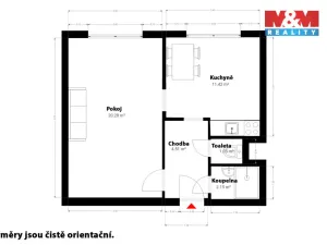 Prodej bytu 1+1, Nýrsko, Rybářská, 40 m2
