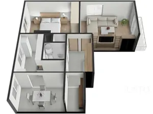 Prodej bytu 2+1, Záhoří, 57 m2