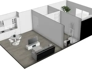 Pronájem bytu 2+kk, Brno - Ivanovice, Černohorská, 48 m2