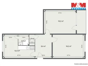 Prodej bytu 2+1, Karlovy Vary - Drahovice, Východní, 58 m2