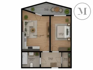 Prodej bytu 2+kk, České Budějovice, Jírovcova, 60 m2