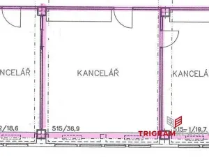 Pronájem kanceláře, Hradec Králové - Slezské Předměstí, Jižní, 18 m2