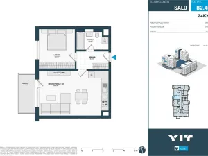 Pronájem bytu 2+kk, Praha - Hloubětín, Waltariho, 55 m2