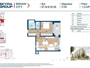 Prodej bytu 2+kk, Praha - Karlín, Sokolova, 52 m2