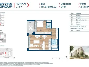 Prodej bytu 2+kk, Praha - Karlín, Sokolova, 55 m2
