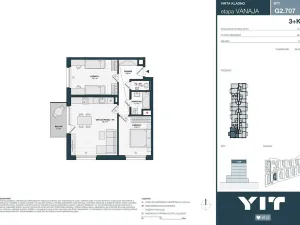 Prodej bytu 3+kk, Kladno, Unhošťská, 70 m2