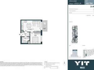 Prodej bytu 2+kk, Kladno, Unhošťská, 43 m2