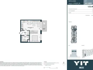 Prodej bytu 1+kk, Kladno, Unhošťská, 41 m2