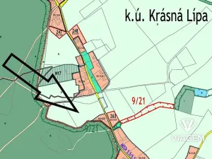 Prodej pole, Krásná Lípa, 11439 m2