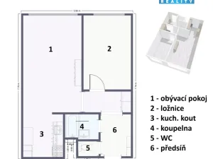 Prodej bytu 2+kk, Praha - Černý Most, Vašátkova, 45 m2