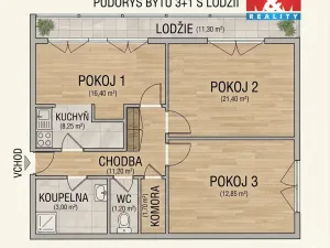 Pronájem bytu 3+1, Nymburk, Jurije Gagarina, 76 m2