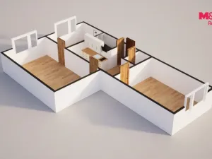 Pronájem bytu 2+1, Česká Lípa, Železničářská, 61 m2