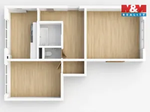 Pronájem bytu 2+1, Česká Lípa, Myslbekova, 57 m2