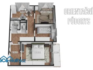 Pronájem bytu 3+1, Rychnov nad Kněžnou, Mírová, 68 m2
