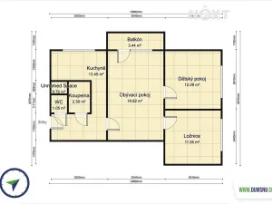 Pronájem bytu 3+1, Zábřeh, Křížkovského, 62 m2