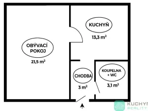 Pronájem bytu 1+1, Litvínov, Čapkova, 36 m2