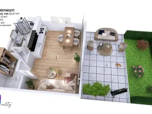 Prodej bytu 1+kk, Brno, Jerlínová, 68 m2