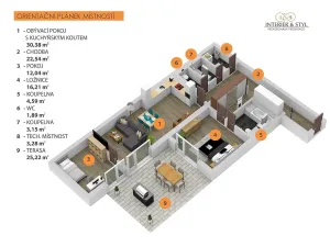 Pronájem bytu 3+kk, Praha, Plzeňská, 100 m2