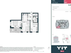 Prodej bytu 3+kk, Praha - Kamýk, Imrychova, 60 m2