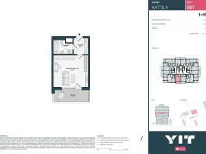 Prodej bytu 1+kk, Praha - Kamýk, Imrychova, 34 m2