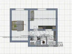 Pronájem bytu 1+1, České Budějovice, 44 m2