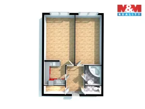 Prodej bytu 2+kk, Praha - Stodůlky, Suchý vršek, 65 m2