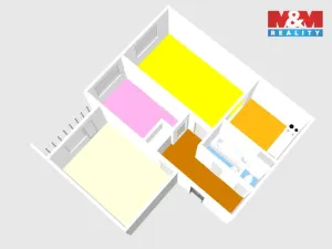 Prodej bytu 3+kk, Zruč nad Sázavou, sad Míru, 63 m2