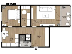 Pronájem bytu 2+1, Plzeň, Sokolovská, 62 m2