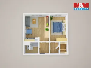 Prodej bytu 2+kk, Ústí nad Labem, Šrámkova, 40 m2