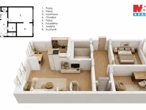 Prodej bytu 3+1, Neratovice, Dr. E. Beneše, 68 m2