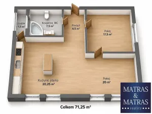 Prodej bytu 2+kk, Brno, Renneská třída, 67 m2