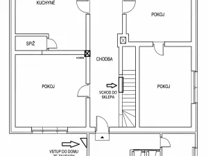 Prodej rodinného domu, Břehy, Bahníkova, 110 m2