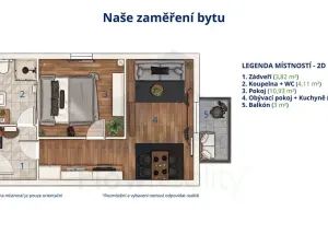 Prodej bytu 2+kk, Polná, Pojmannova, 40 m2