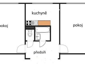 Prodej bytu 2+1, Praha - Vokovice, Etiopská, 54 m2