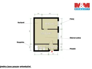 Pronájem bytu 2+kk, Tlučná, Tlučenská kolonie, 40 m2