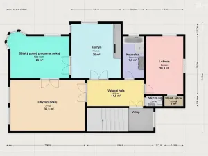 Pronájem bytu 3+1, Brno, Lerchova, 132 m2