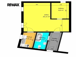Pronájem bytu 2+kk, Český Brod, Palackého, 49 m2