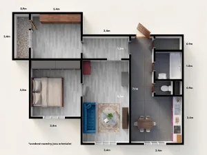 Pronájem bytu 3+1, Ostrava, Milíčova, 70 m2