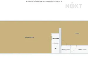 Pronájem obchodního prostoru, Prostějov, Pernštýnské nám., 62 m2