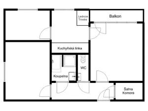 Prodej bytu 3+1, Zlín, Na Honech III, 72 m2