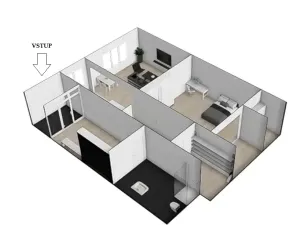 Pronájem bytu 2+kk, Rajhrad, Vrázova, 80 m2