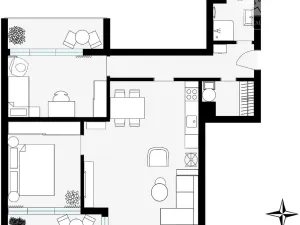 Prodej bytu 3+kk, Praha - Vysočany, V Předním Hloubětíně, 81 m2