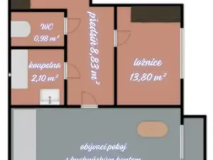 Prodej bytu 2+kk, Humpolec, Lužická, 42 m2
