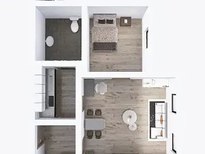 Pronájem bytu 2+1, Olomouc, tř. Spojenců, 38 m2