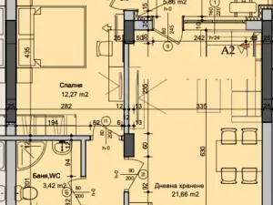 Prodej bytu 2+kk, Burgas, Bulharsko, 57 m2